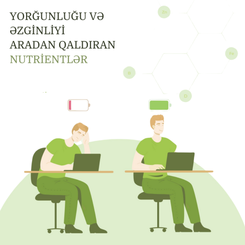 Yorğunluğu və əzginliyi aradan qaldıran nutrientlər